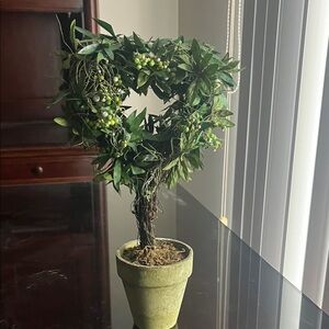 Heart-Shaped Topiary Plant in Pot